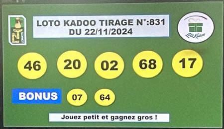 resultat loto kadoo